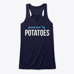 powered-potatoes-tank vegan exercise tank top