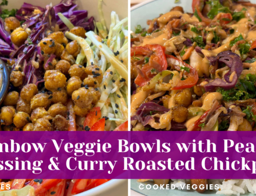 Rainbow Veggie Bowls with Peanut Dressing